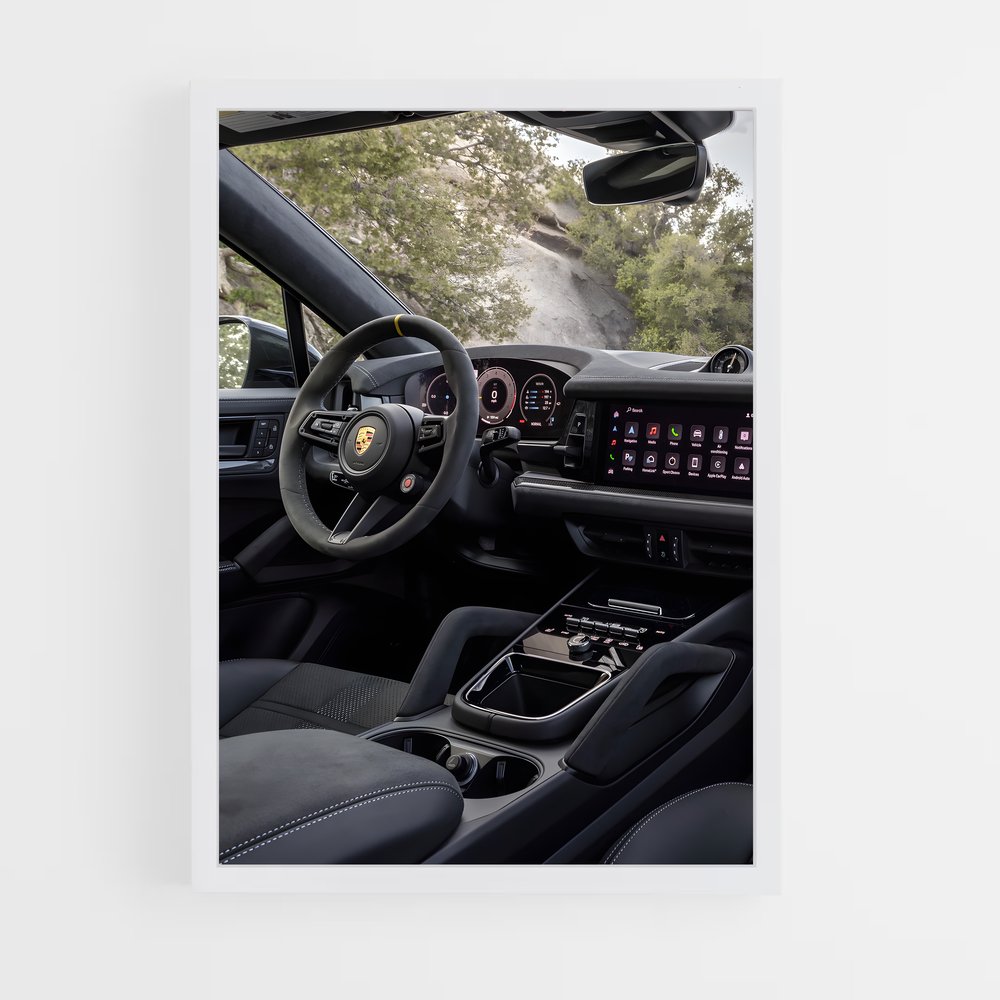 Poster Intérieur Cayenne Turbo GT – affiche Porsche (vue 3)